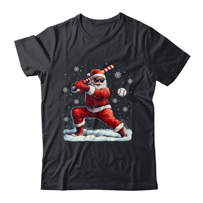 Santa Playing Baseball Christmas Baseball Player Men Boys Xmas Shirt & Sweatshirt | siriusteestore