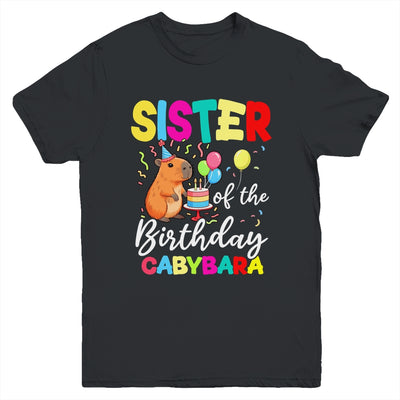 Sister Of The Birthday Capybara Girl Bday Party Family Youth Shirt | siriusteestore