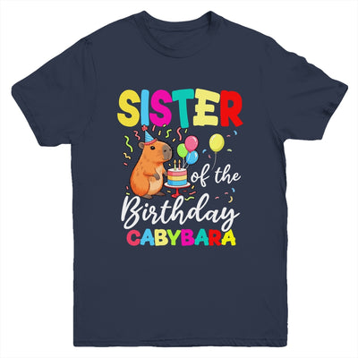 Sister Of The Birthday Capybara Girl Bday Party Family Youth Shirt | siriusteestore