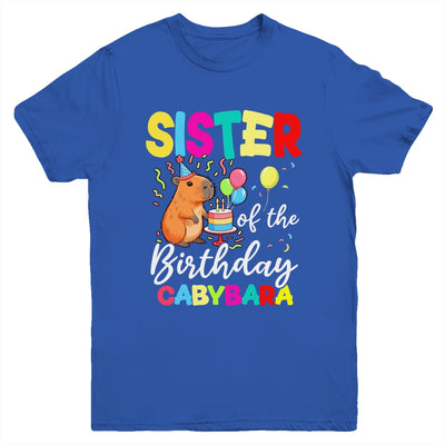 Sister Of The Birthday Capybara Girl Bday Party Family Youth Shirt | siriusteestore