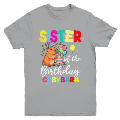 Sister Of The Birthday Capybara Girl Bday Party Family Youth Shirt | siriusteestore