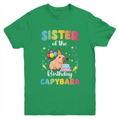 Sister Of The Birthday Girl Capybara Bday Party Family Youth Shirt | siriusteestore