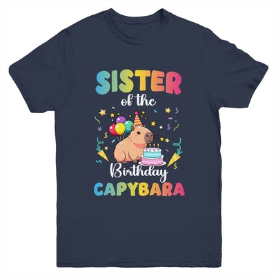 Sister Of The Birthday Girl Capybara Bday Party Family Youth Shirt | siriusteestore