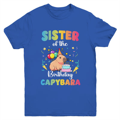 Sister Of The Birthday Girl Capybara Bday Party Family Youth Shirt | siriusteestore