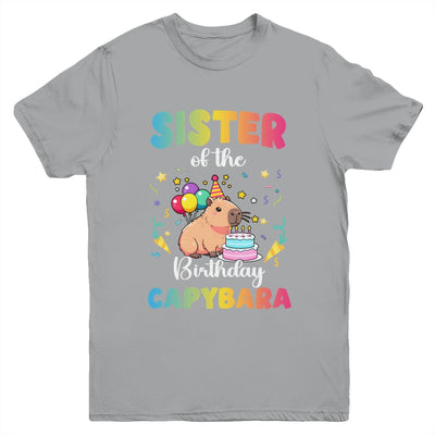 Sister Of The Birthday Girl Capybara Bday Party Family Youth Shirt | siriusteestore