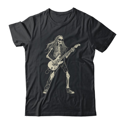 Skeleton Playing Guitar Graphic Rock And Roll Band Rock On Shirt & Hoodie | siriusteestore