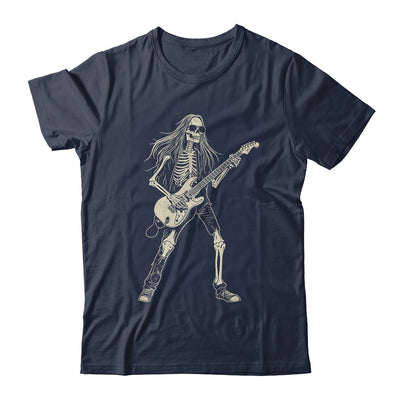 Skeleton Playing Guitar Graphic Rock And Roll Band Rock On Shirt & Hoodie | siriusteestore