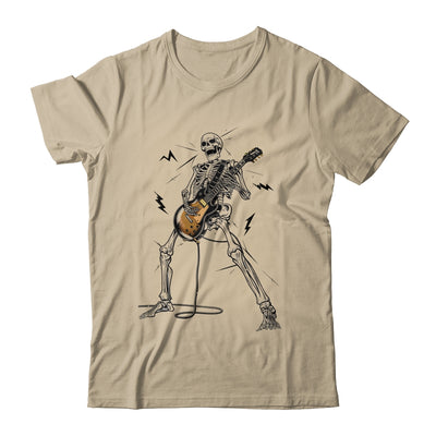 Skeleton Playing Guitar Rock And Roll Graphic Band Shirt & Hoodie | siriusteestore