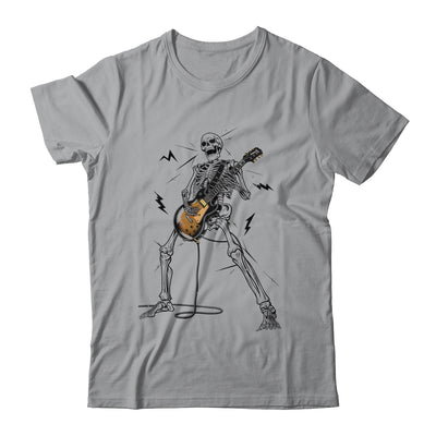 Skeleton Playing Guitar Rock And Roll Graphic Band Shirt & Hoodie | siriusteestore