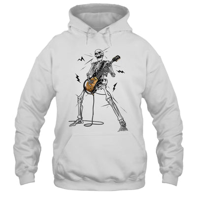 Skeleton Playing Guitar Rock And Roll Graphic Band Shirt & Hoodie | siriusteestore