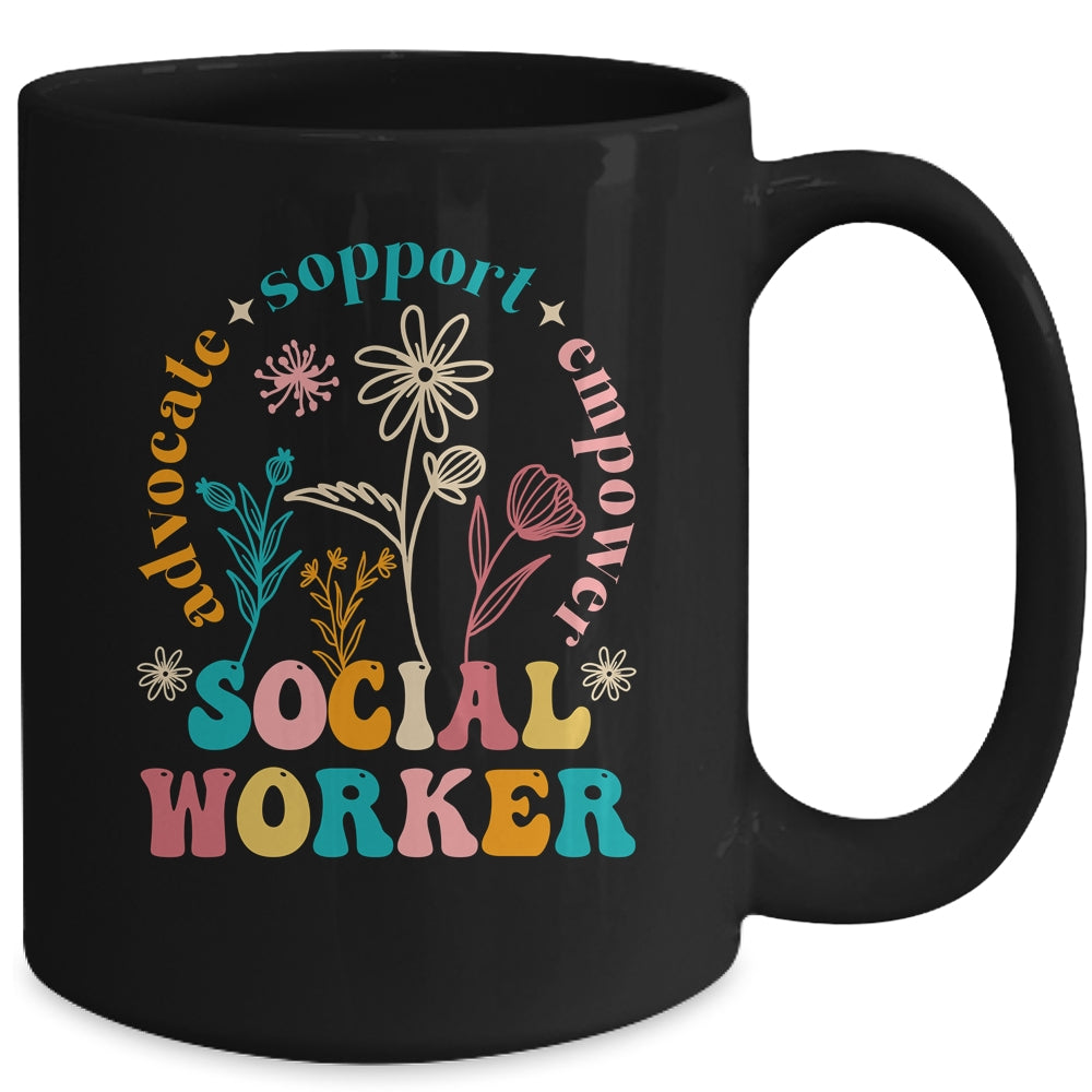 Social Worker Design For Women Girl Funny Social Work Month Mug | siriusteestore