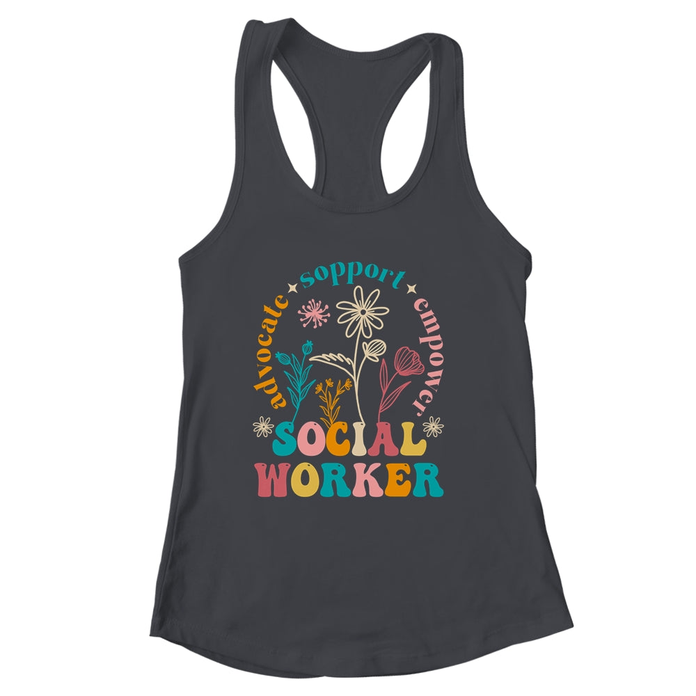 Social Worker Design For Women Girl Funny Social Work Month Shirt & Tank Top | siriusteestore