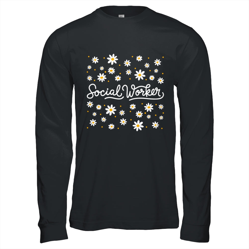 Social Worker Flower Floral Caseworker Social Work Month Shirt & Hoodie | siriusteestore