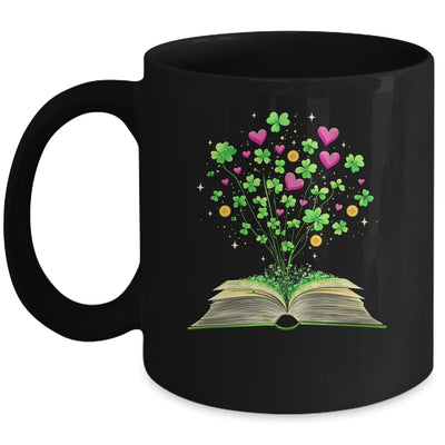 St Patricks Day Book Lover Librarian Shamrock Author Teacher Mug | siriusteestore