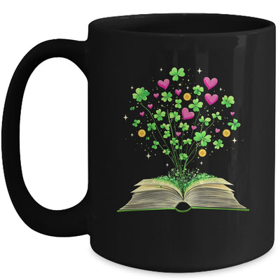 St Patricks Day Book Lover Librarian Shamrock Author Teacher Mug | siriusteestore