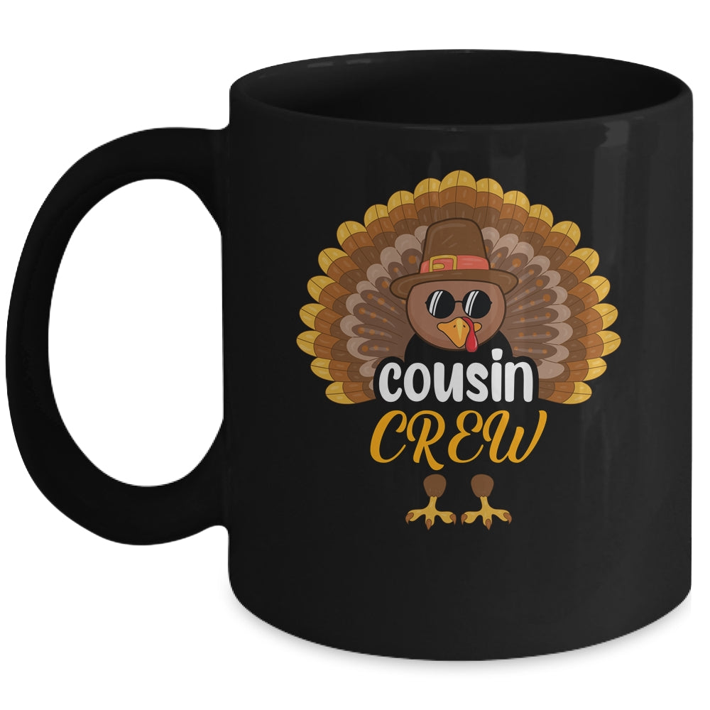 Thanksgiving Cousin Crew Turkey Group Matching Family Mug | siriusteestore