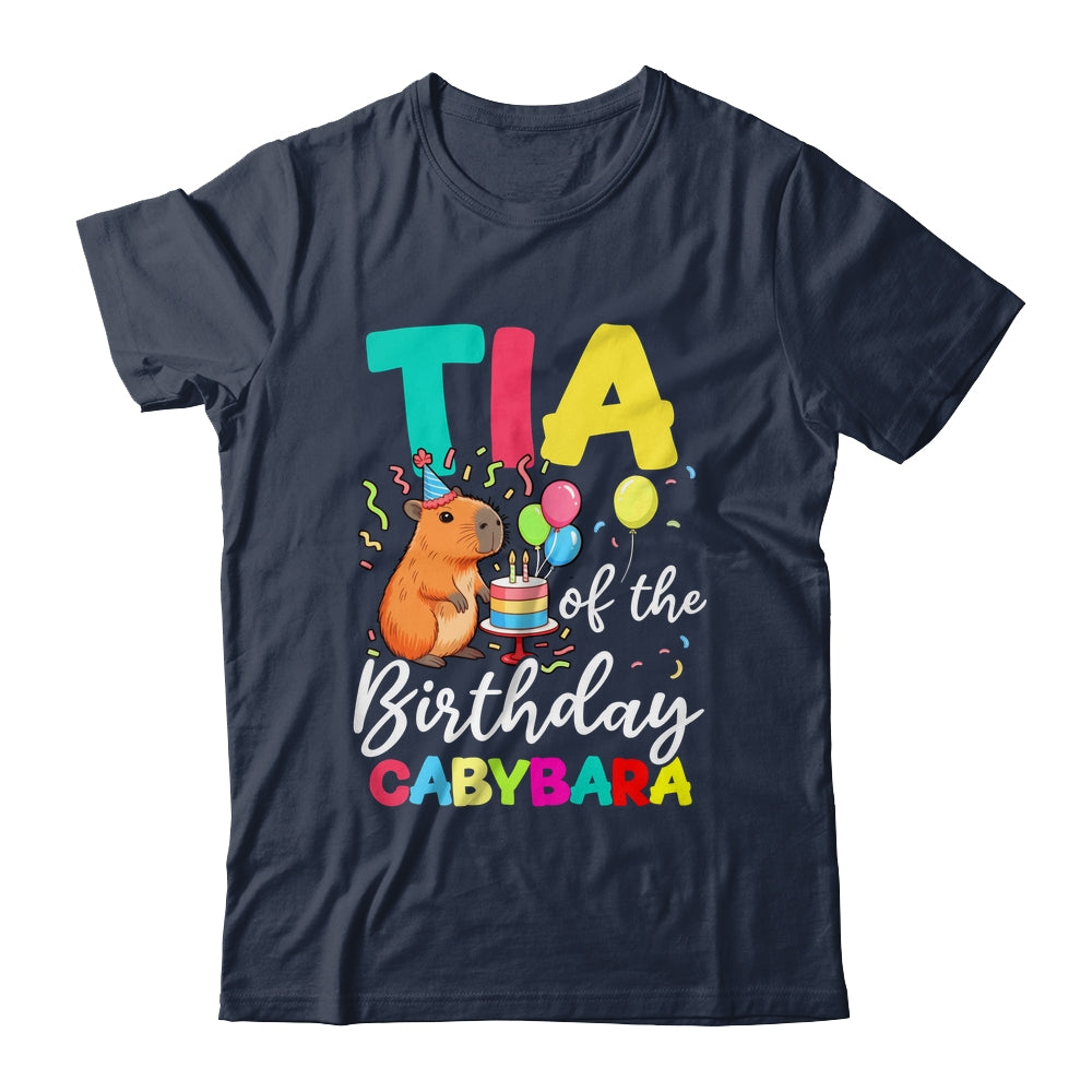 Tia Of The Birthday Capybara Girl Bday Party Family Shirt & Hoodie | siriusteestore