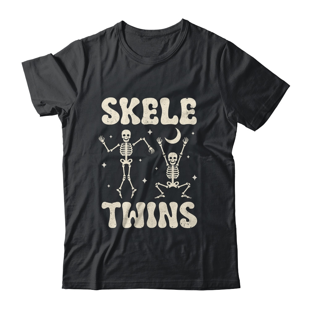 Twins Halloween Matching Skeletwins Funny Dancing Skeletons Shirt & Hoodie | siriusteestore