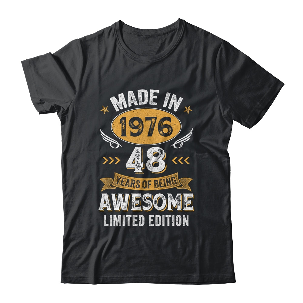 Vintage 1976 48 Years Old 48th Birthday For Men Women Shirt & Hoodie | siriusteestore