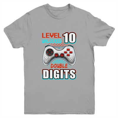 10th Birthday For Boys Double Digits 10 Year Old Gamer Youth Shirt | siriusteestore