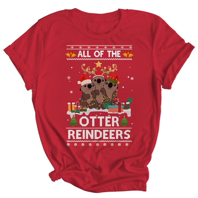 All Of The Otter Reindeer Ugly Christmas Sweater Gift Shirt & Sweatshirt | siriusteestore