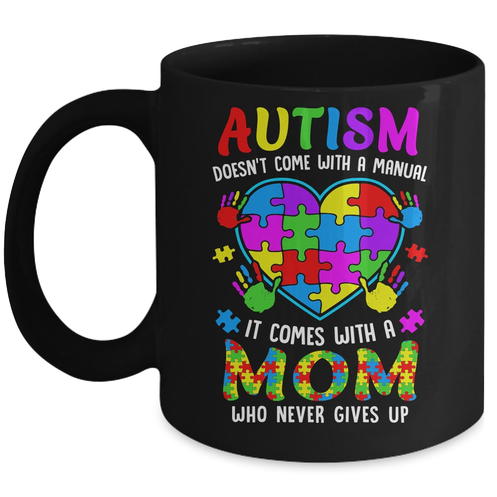 Autism Mom Womens Puzzle Piece Autism Awareness Month Mug | siriusteestore