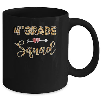 Back To School Fourth Grade 4th Grade Squad Leopard Student Mug | siriusteestore