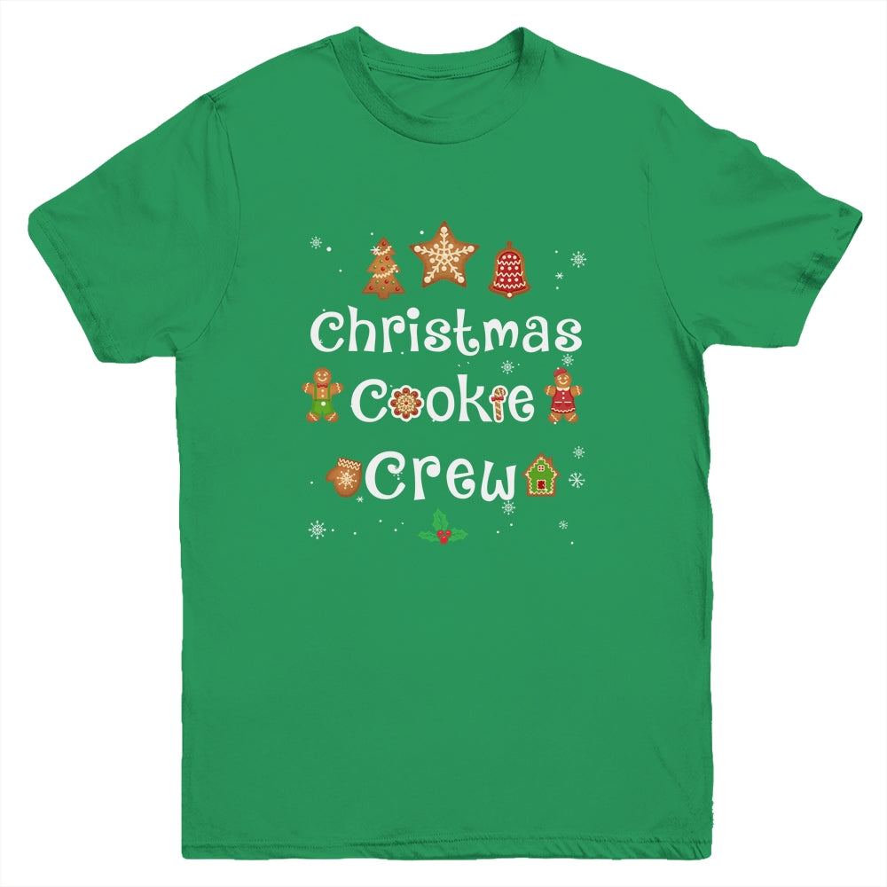 Bakers Christmas Cookie Crew Family Baking Team Holiday Cute Youth Shirt | siriusteestore
