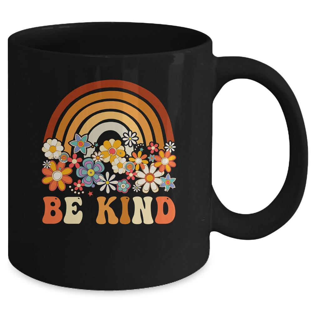 Be Kind Rainbow Choose Kindness Anti Bullying Groovy Organe Mug | siriusteestore