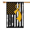 Childhood Cancer Awareness America Flag Gold Ribbon | siriusteestore