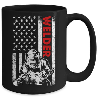 Cool Welder Design For Men Welder Welding Metalwork Us Flag Mug | siriusteestore
