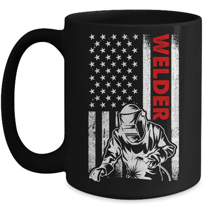 Cool Welder Design For Men Welder Welding Metalwork Us Flag Mug | siriusteestore