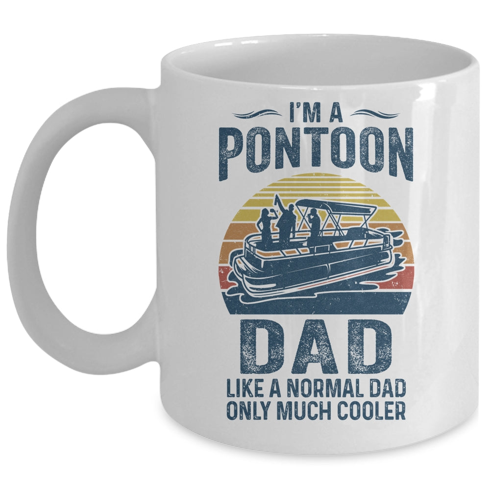 Dad Pontoon Captain Funny Boating Boat Lake Fathers Day Mug | siriusteestore