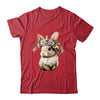 Easter Bunny Rabbit Women Happy Bunny Flower Graphic Girls Shirt & Tank Top | siriusteestore