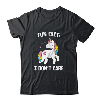 Fun Fact I Dont Care Funny Unicorn Saying Shirt & Tank Top | siriusteestore