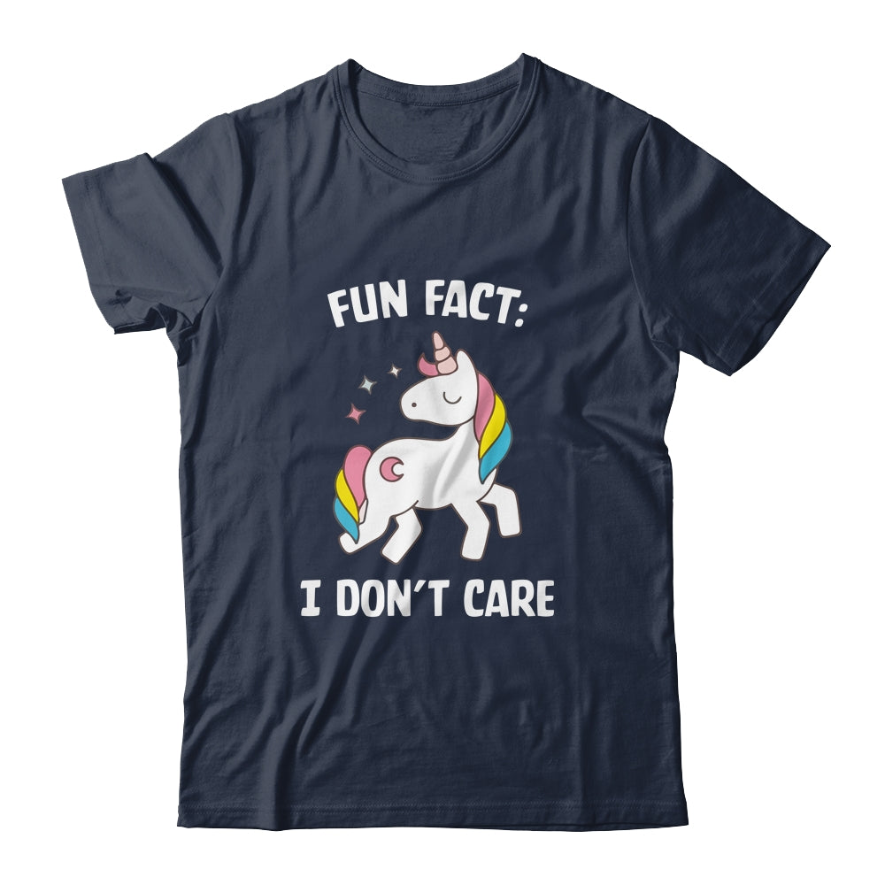 Fun Fact I Dont Care Funny Unicorn Saying Shirt & Tank Top | siriusteestore