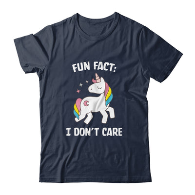 Fun Fact I Dont Care Funny Unicorn Saying Shirt & Tank Top | siriusteestore
