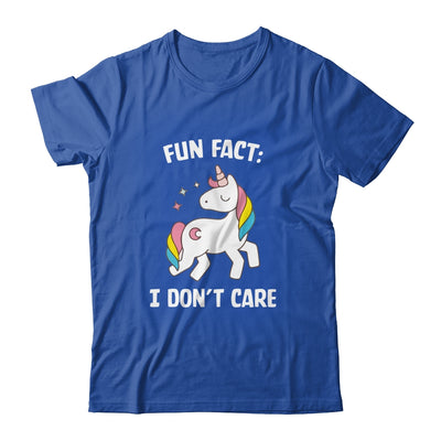 Fun Fact I Dont Care Funny Unicorn Saying Shirt & Tank Top | siriusteestore