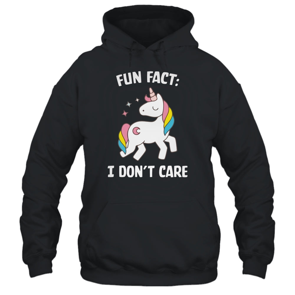 Fun Fact I Dont Care Funny Unicorn Saying Shirt & Tank Top | siriusteestore
