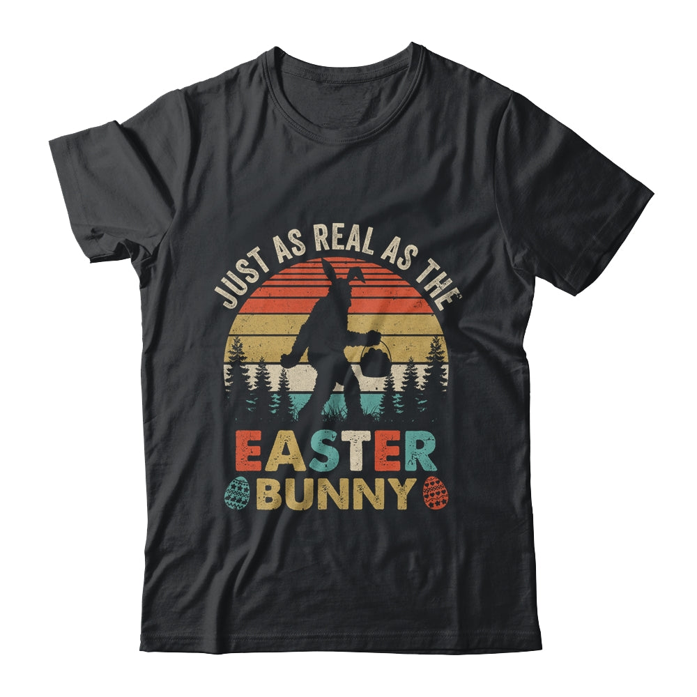 Funny Easter Bigfoot As Real As The Easter Bunny For Men Shirt & Hoodie | siriusteestore