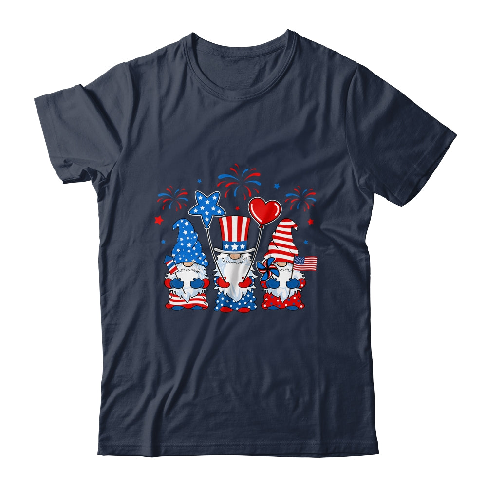 Gnomes Celebrating Independence Day 4th Of July Patriotic Shirt & Tank Top | siriusteestore