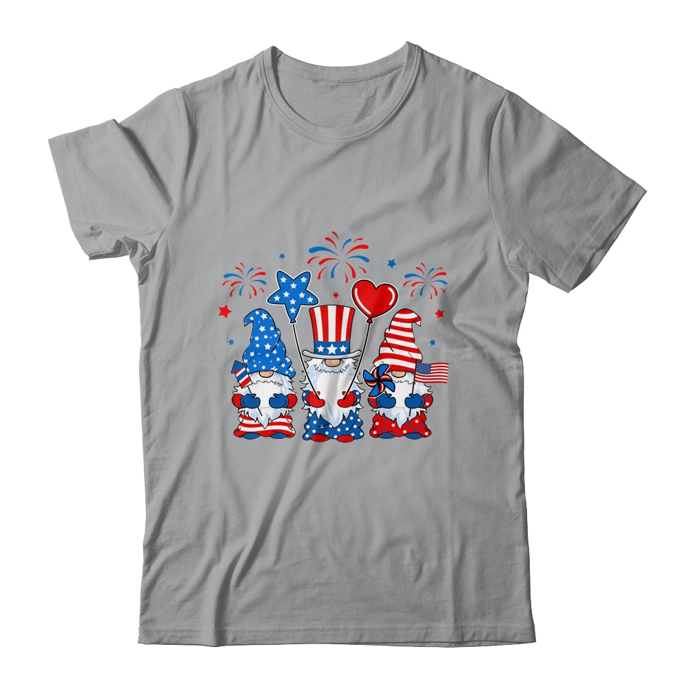 Gnomes Celebrating Independence Day 4th Of July Patriotic Shirt & Tank Top | siriusteestore