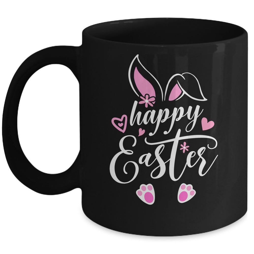 Happy Easter Bunny Rabbit Face Funny Easter Day Women Girls Mug | siriusteestore