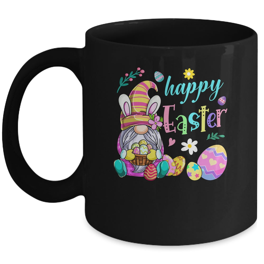 Happy Easter Egg Basket Bunny Ears Gnome Mug | siriusteestore