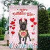 Happy Valentine's Day French Bulldog Flag Dogs Funny French Bulldog Heart Balloon | siriusteestore