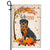 Hello Fall Rottweiler Dog Flag Maple Leaves Orange Pumpkin Autumn | siriusteestore