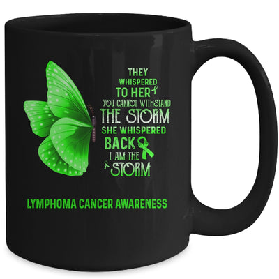 I Am The Storm Lymphoma Cancer Awareness Butterfly Mug | siriusteestore