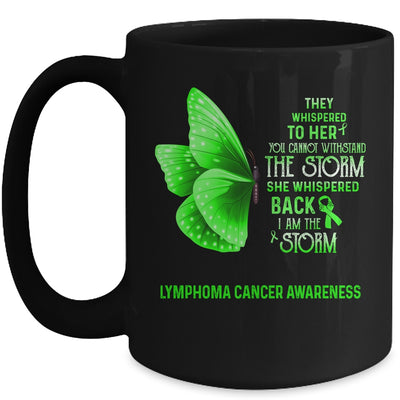 I Am The Storm Lymphoma Cancer Awareness Butterfly Mug | siriusteestore