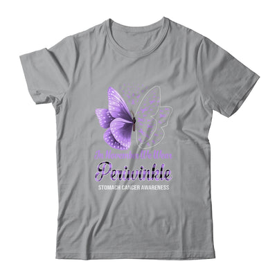 In November We Wear Periwinkle Stomach Cancer Awareness Butterfly Shirt & Hoodie | siriusteestore
