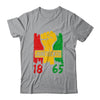 Juneteenth 18 65 African American Black History Month Shirt & Tank Top | siriusteestore